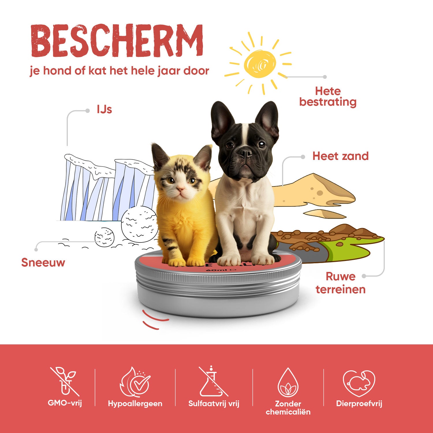 Neus- en potenbalsem voor honden