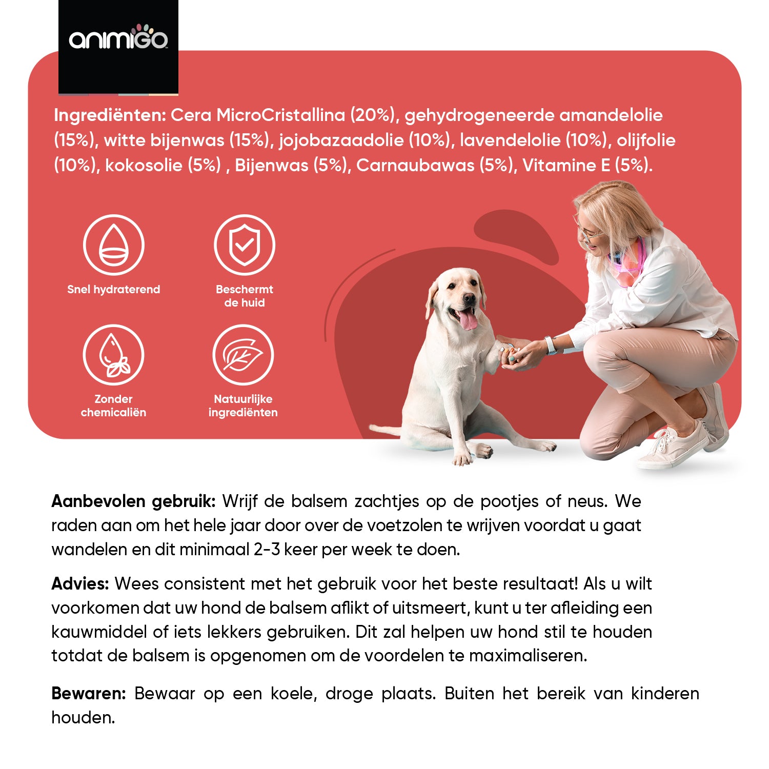 Neus- en potenbalsem voor honden