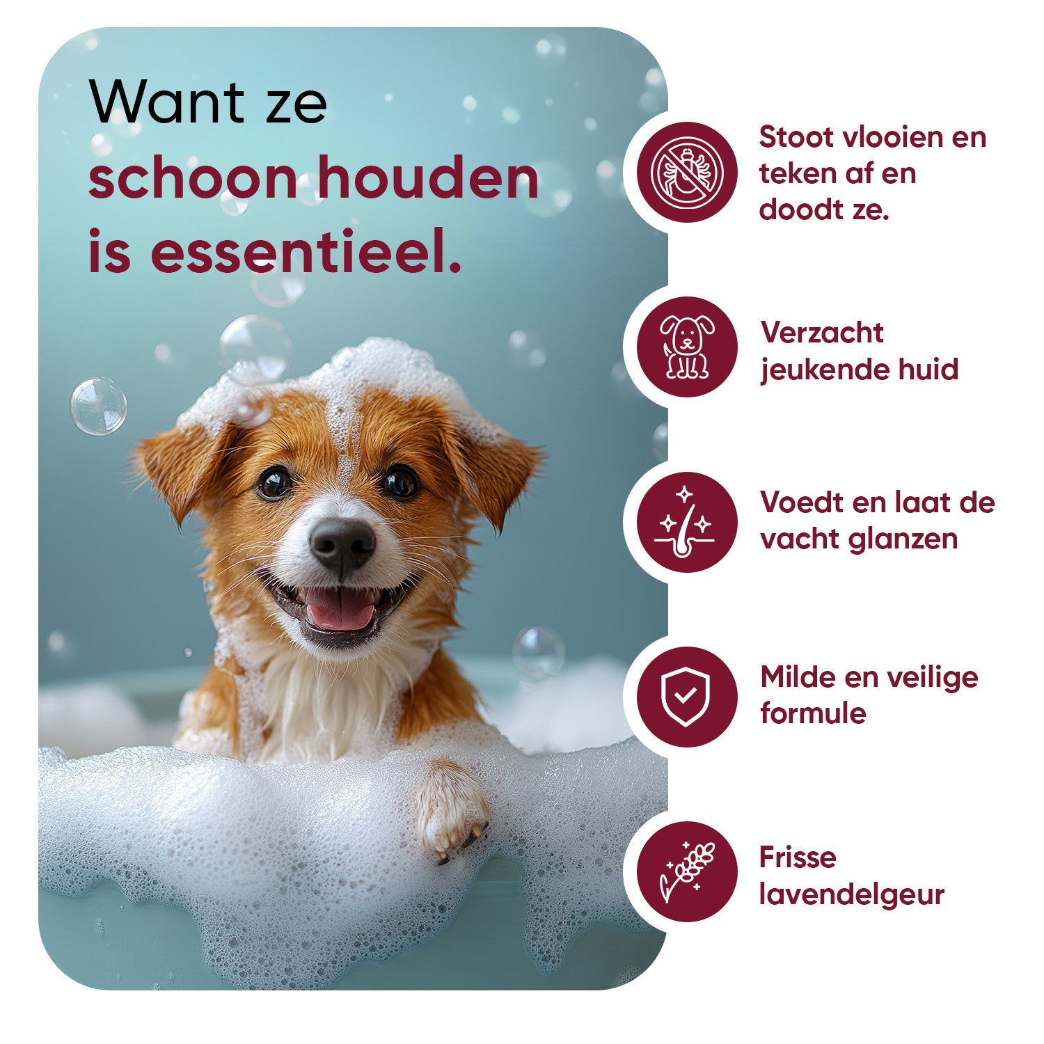 Vlooien- & Teken shampoo voor Honden 500ml