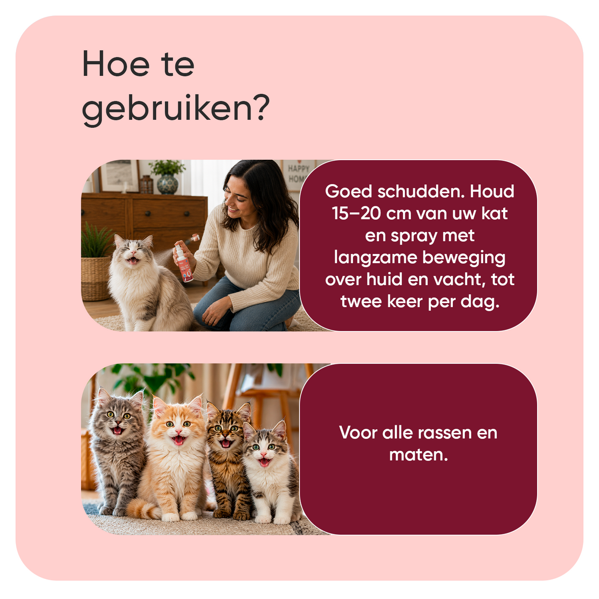 Vlooien- en Tekenwerende spray voor Katten 500ml