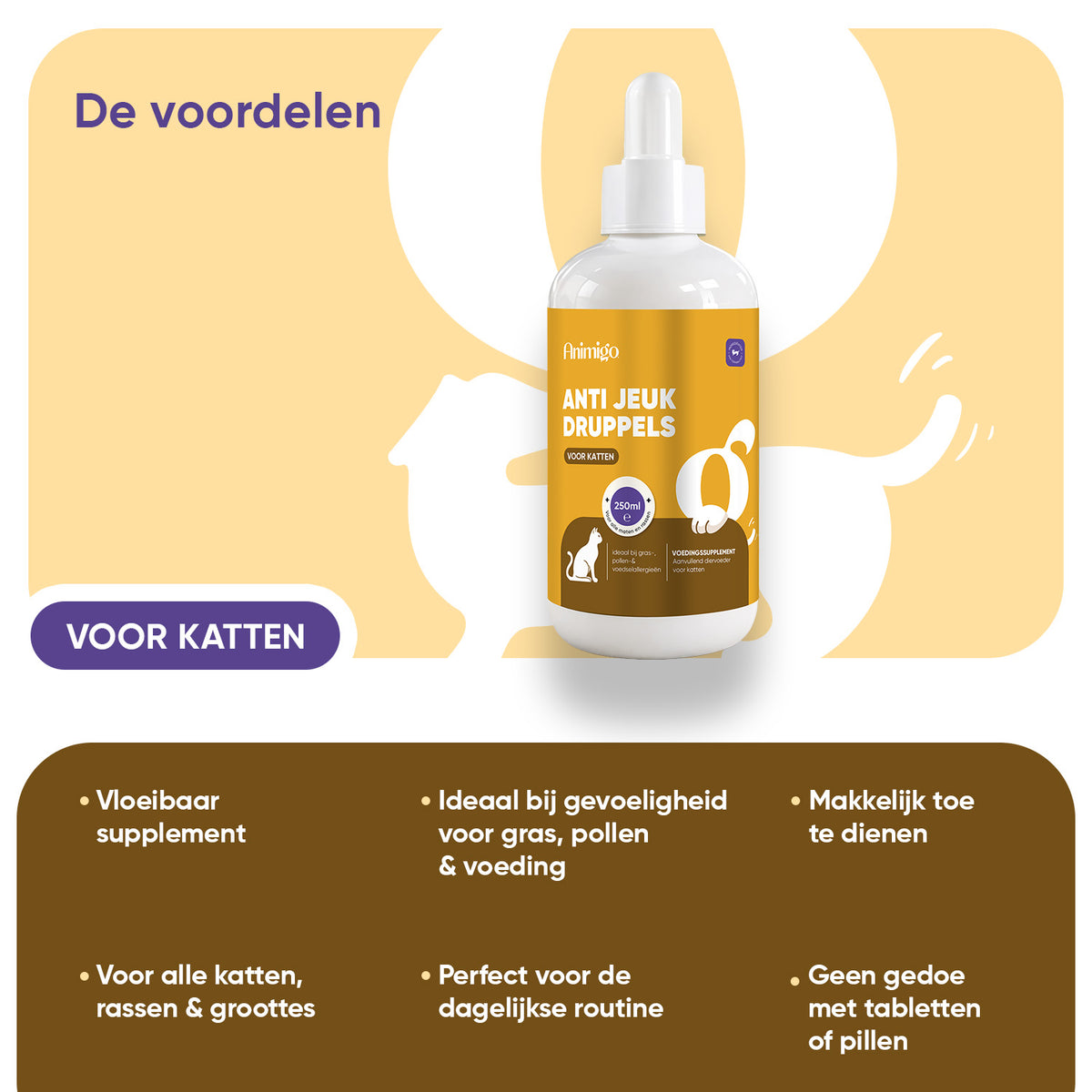 Anti-jeuk druppels voor katten