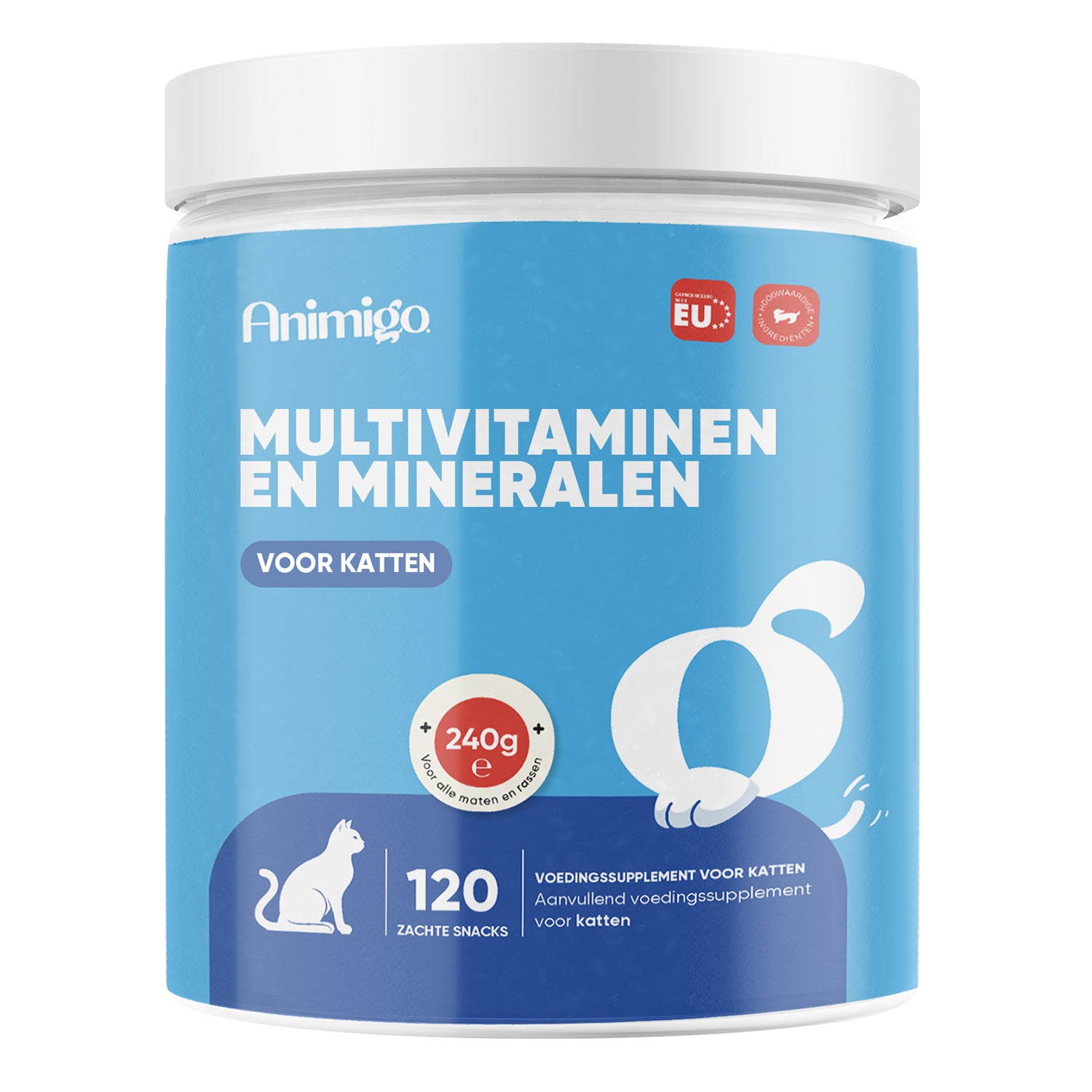 Multivitamine met mineralen voor katten, 120 zachte kauwtabletten