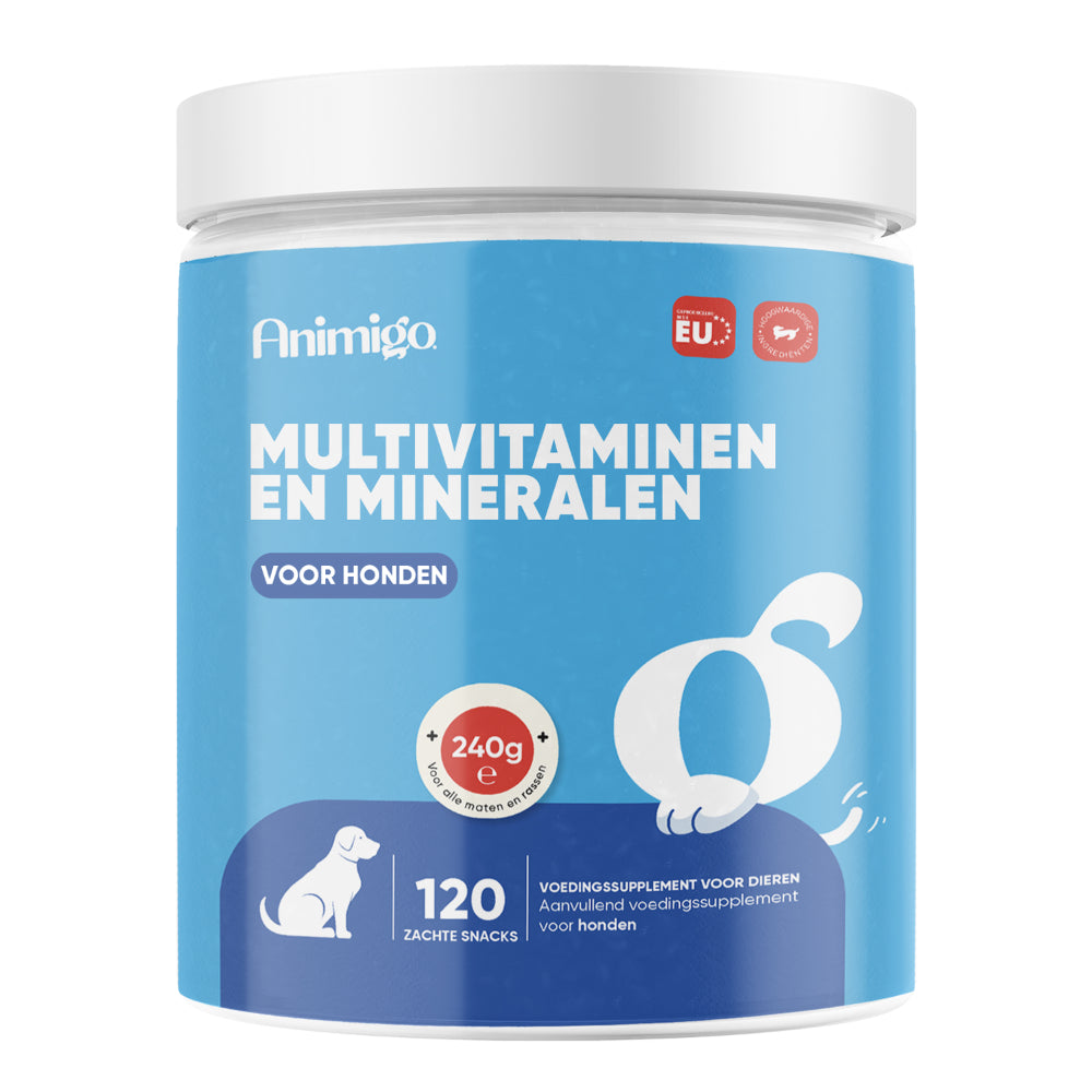 Multivitamine met mineralen voor honden, 120 zachte kauwtabletten