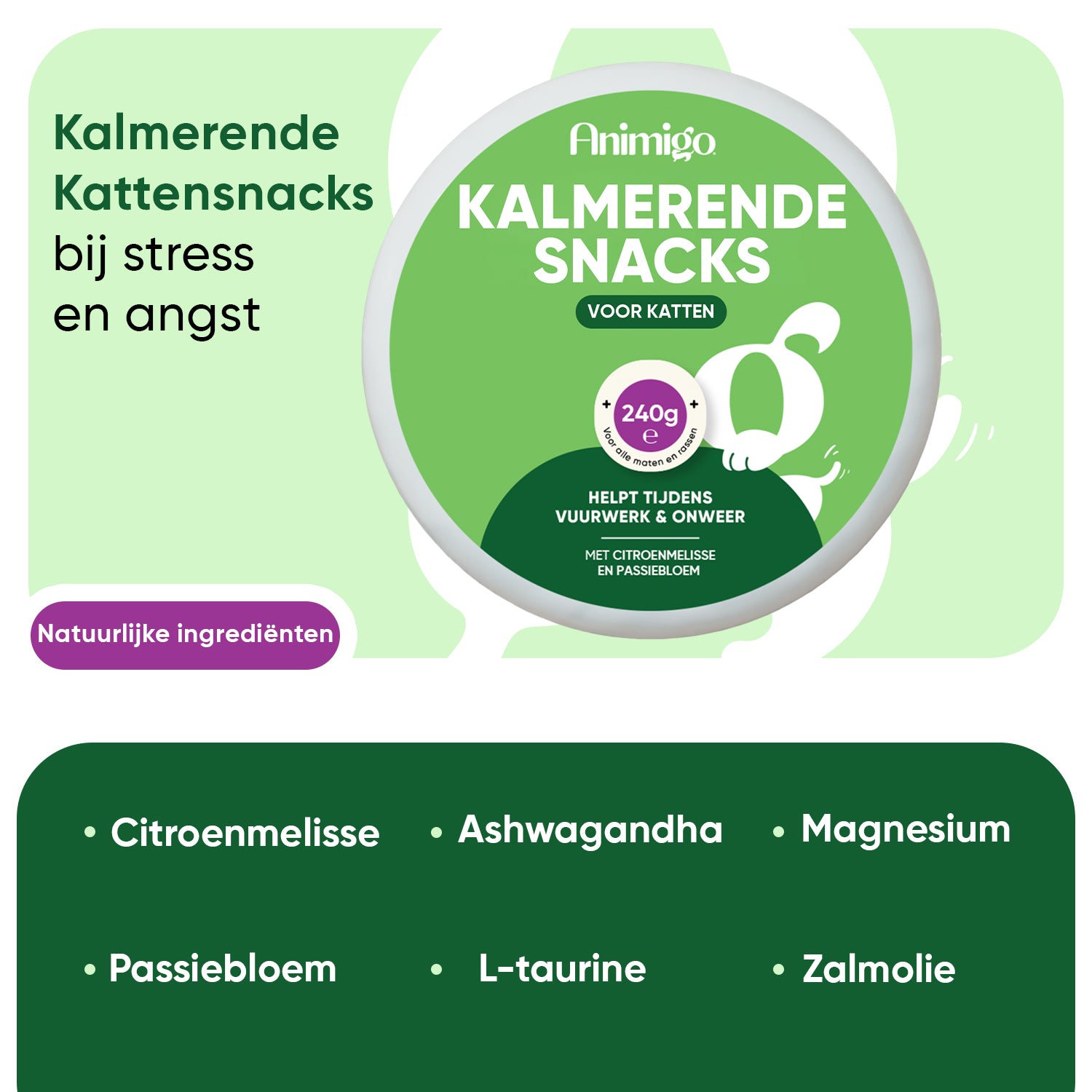 Animigo Kalmerende Druppels voor Katten 100 ml