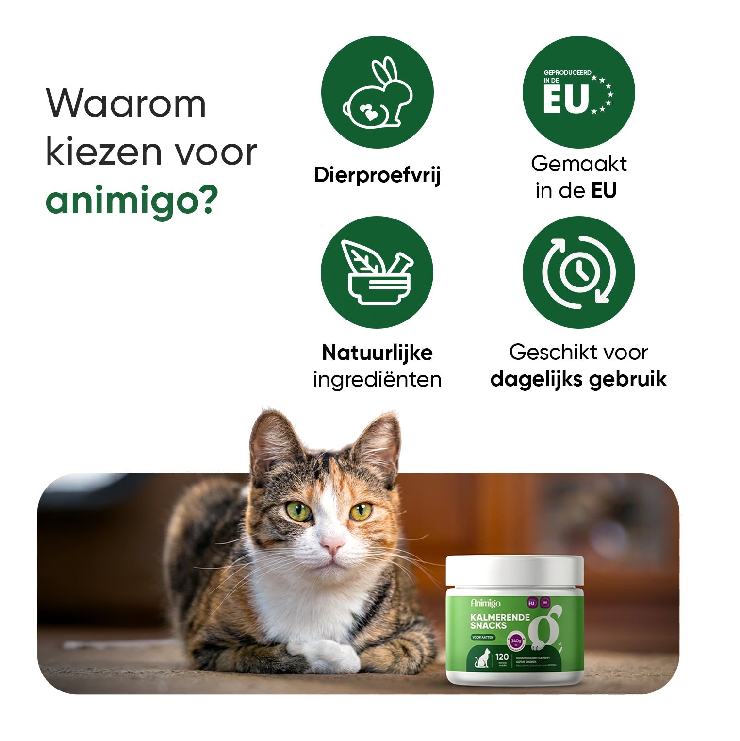 Animigo Kalmerende Druppels voor Katten 100 ml