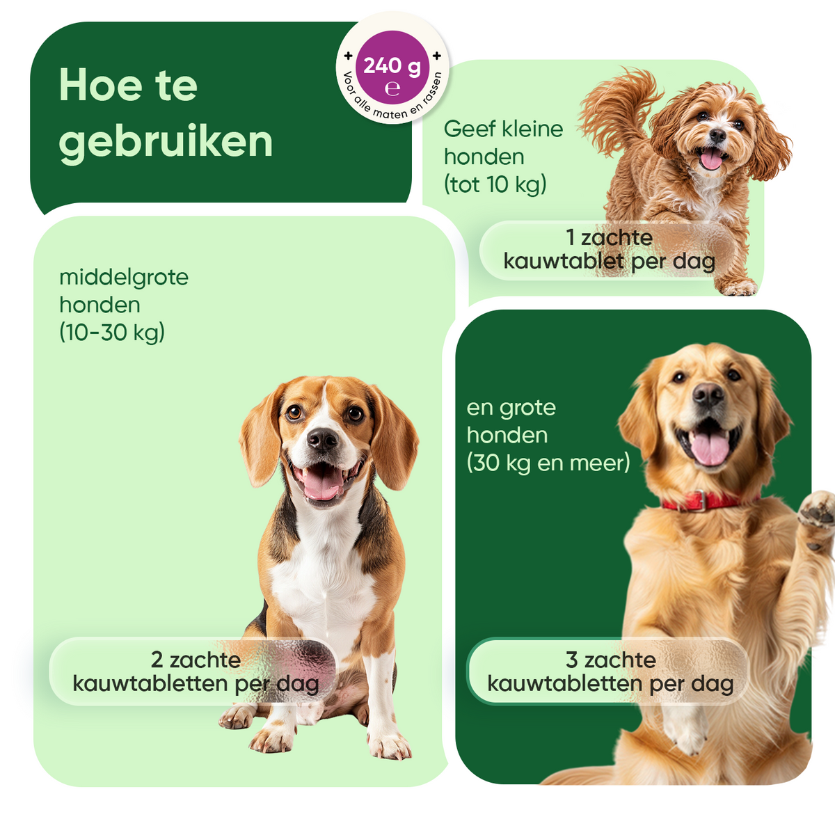 Anti-jeuk kauwsnacks voor honden met probiotica - 120 stuks