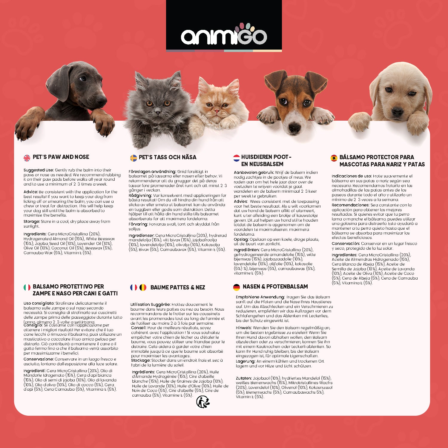 Neus- en potenbalsem voor honden